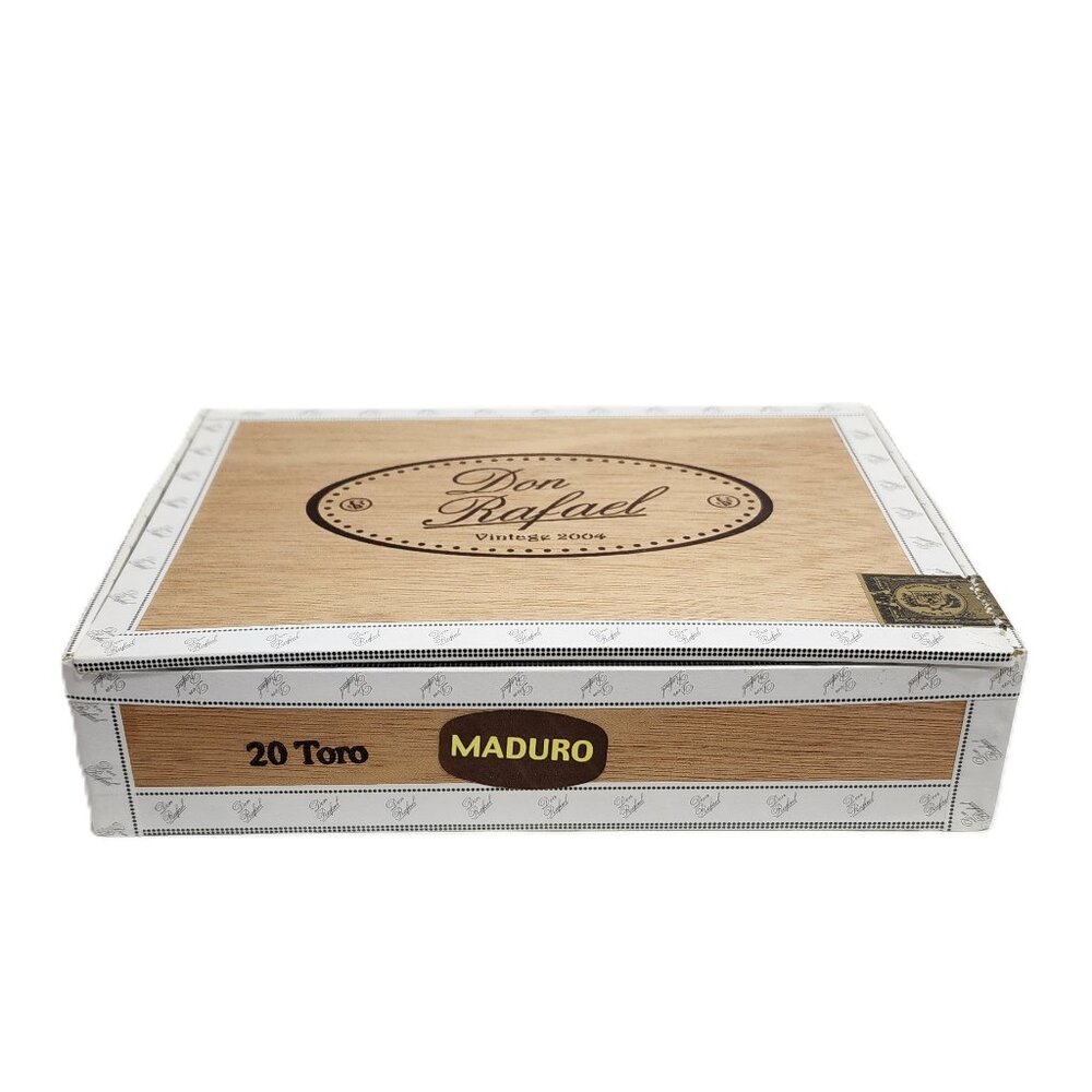 RARE Collectible Don Rafael Vintage 2004 Maduro 20 Toro Wood Cigar Box